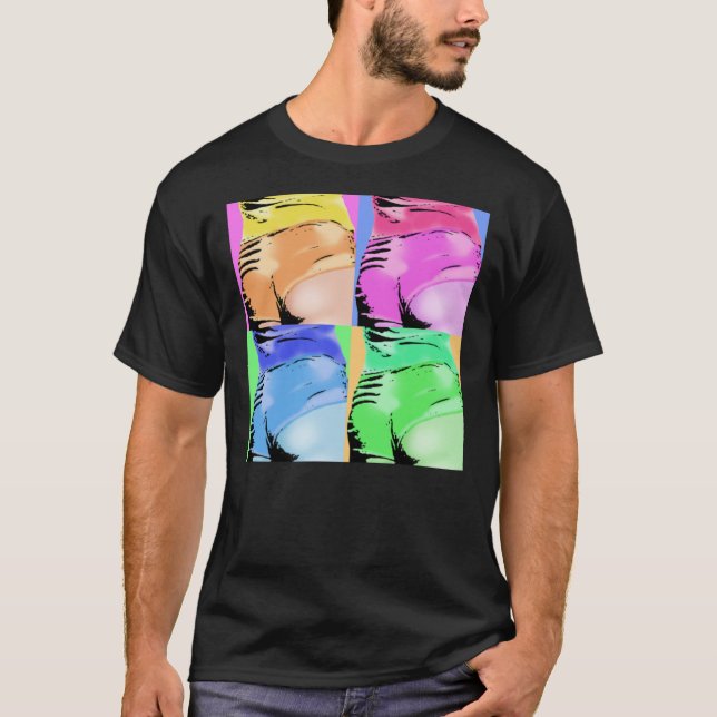 Kylie Minogue Shorts POP Collage Classic T - Shirt (Vorderseite)