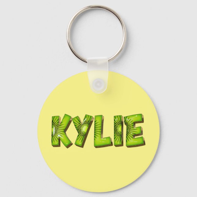 Kylie Name Kiwi Design Schlüsselanhänger (Vorderseite)