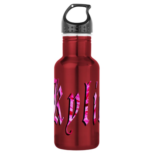 Kylie, Name, Logo, Edelstahlflasche (Vorderseite)