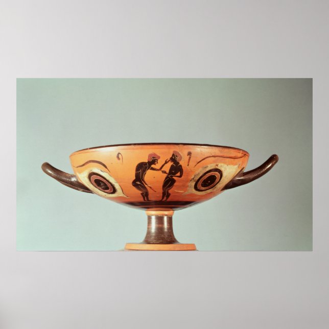 Kylix, schwarz, c.580-525 v. Chr. Poster (Vorne)