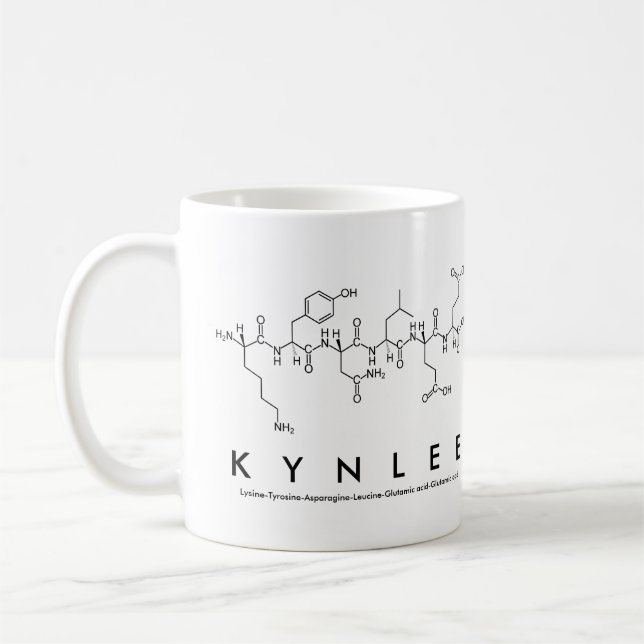 Kynlee peptide nom mug (Gauche)