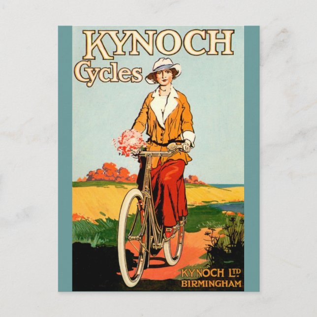 Kynoch Cycyles - Vintages Fahrradposter Art Postkarte (Vorderseite)