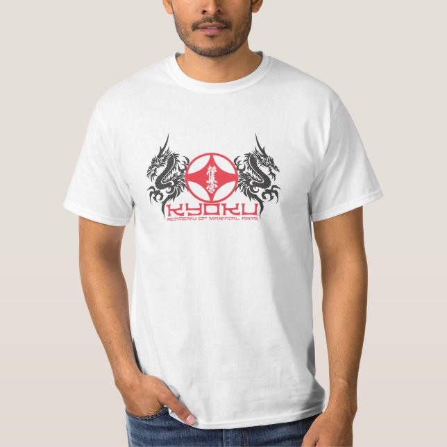 Kyoku Karate-Hochschulwirtschafts-Shirt T-Shirt (Vorderseite)