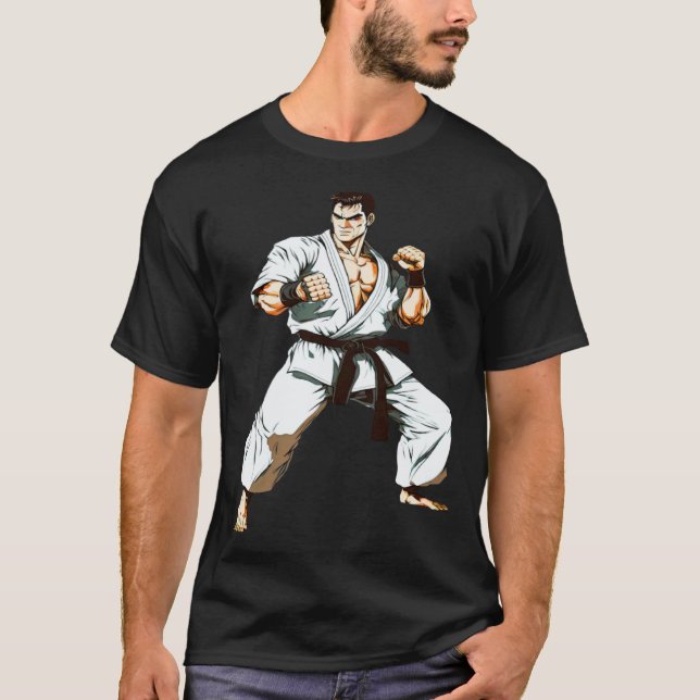Kyokushin Budo Karate Kämpfer T-Shirt (Vorderseite)