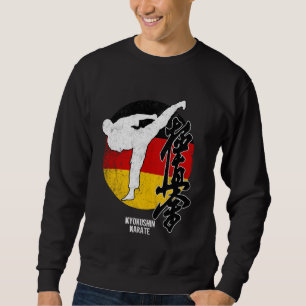 Kyokushin Deutschland Karate Deutsche Flagge Kyoku Sweatshirt