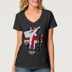 Kyokushin England Karate UK Flagge Kyokushin T-Shirt