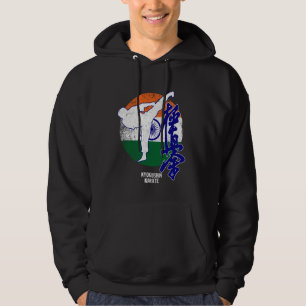Kyokushin India Karate Indische Flagge Kyokushinka Hoodie
