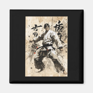 Kyokushin Karate Japanische Kalligrafie Kampfsport Magnet