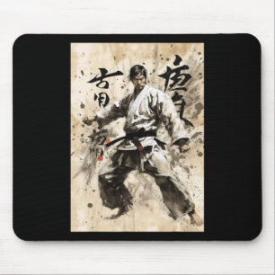 Kyokushin Karate Japanische Kalligrafie Kampfsport Mousepad