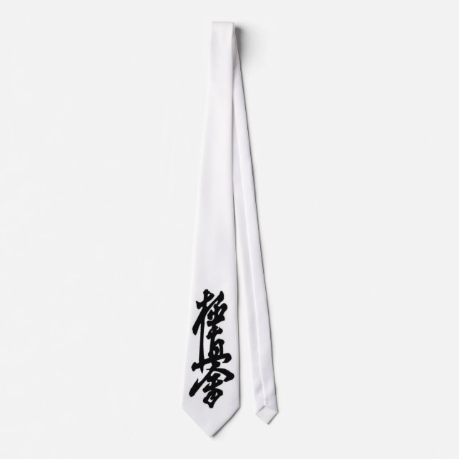 Kyokushin Karate-japanische Kanji-Hals-Krawatte Krawatte (Vorderseite)