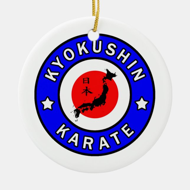 Kyokushin Karate Keramik Ornament (Vorne)
