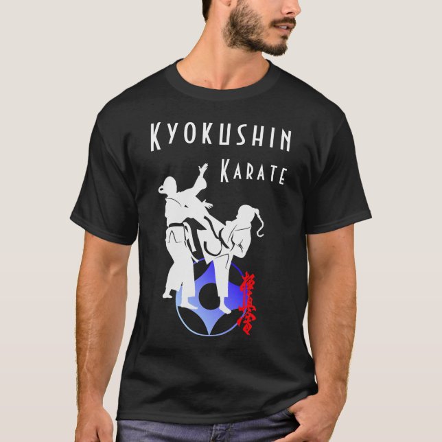 Kyokushin Karate Kumite Scène Budo T-Shirt (Devant)