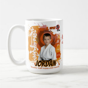 Kyokushin-Karate-Schüler personalisiertes Foto Kaffeetasse