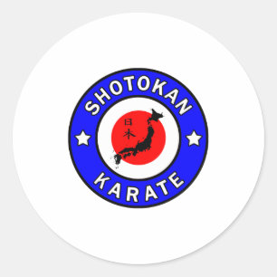 Kyokushin Karate T-Shirt Runder Aufkleber