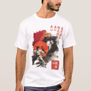 Kyokushin Sumi-E Krieger-Mental-Technik-Körper-Kun T-Shirt
