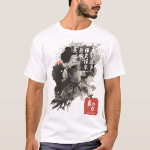 Kyokushin Sumi-E Zen Krieger Inspiration Tinten Ku T-Shirt