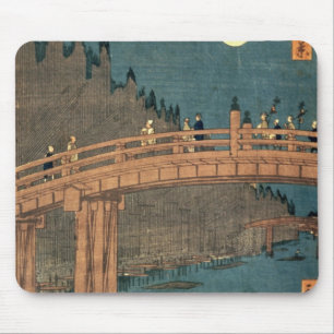 Kyoto-Brücke durch Mondschein Mousepad