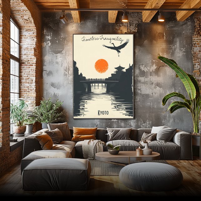 Kyoto-Einheit - Reflektionen im Tempel Poster (Von Creator hochgeladen)