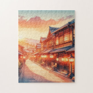 Kyoto Evening Street – Scenic Puzzle