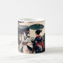 Kyoto-Frühlings-Spaziergang Kimono-Tasse – Kirschb