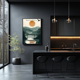 Kyoto Gelassenheit - Zen-Garten Reflexionen Poster