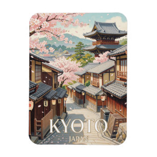 Kyoto Gion Indigo Frühlingsreise Magnet