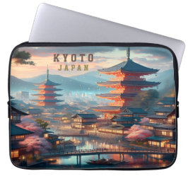Kyōto Japan Landschaftsreise Vintag Laptopschutzhülle