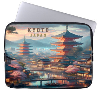 Kyōto Japan Landschaftsreise Vintag Laptopschutzhülle