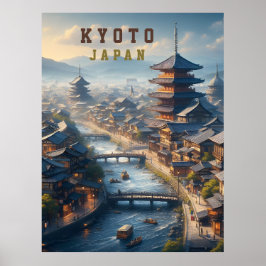 Kyōto Japan Landschaftsreise Vintag Poster