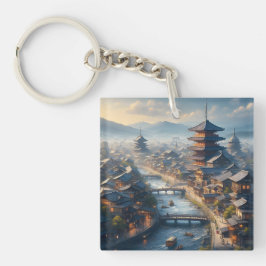 Kyōto Japan Landschaftsreise Vintag Schlüsselanhänger