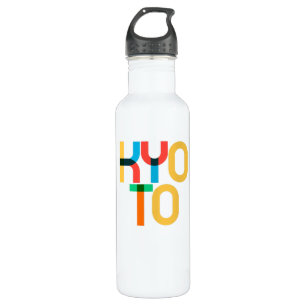 Kyoto Japan Pop Kunstbriefe Edelstahlflasche
