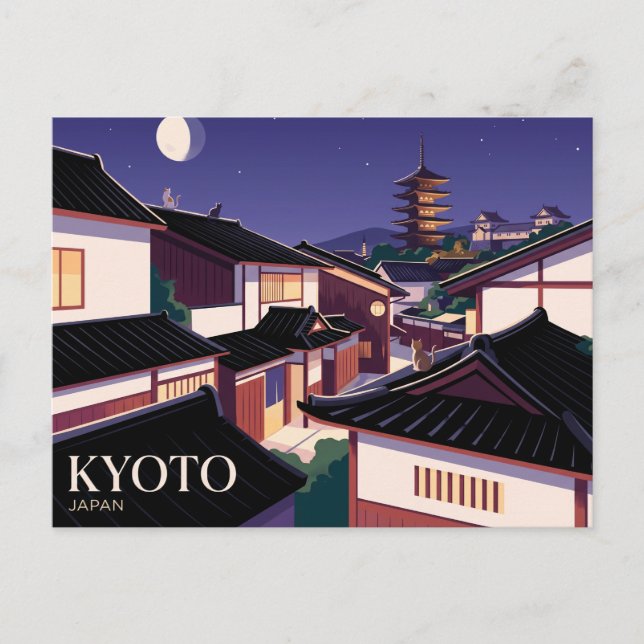 Kyoto Japan Postkarte (Vorderseite)