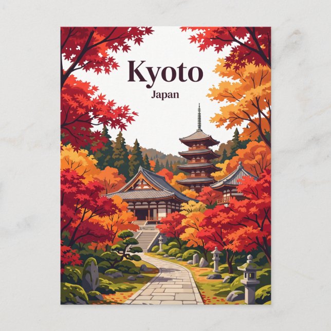 Kyoto, Japan Postkarte (Vorderseite)