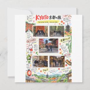 Kyoto Japan Reise 5 Foto Collage Reise Zine Karte