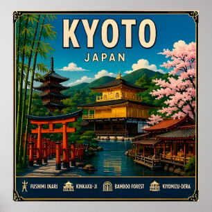 🧲 Kyoto Japan Reise Andenken Für Jede Reise Poster