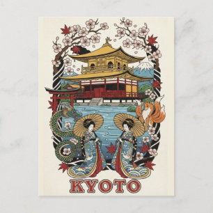 Kyoto Japan Reise Postkarte