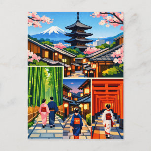 Kyoto Japan Reise  Postkarte