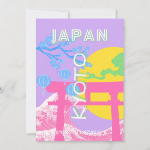Kyōto Japan Reisekunst Feiertagskarte