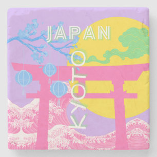 Kyōto Japan Reisekunst Steinuntersetzer