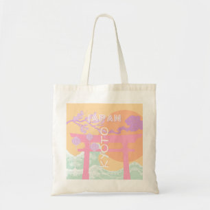 Kyoto Japan Reisen Kunst, Orange Pastel Art Tragetasche