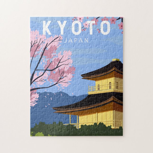 Kyoto Japan Reisen Vintage Kunst (Vertikal)