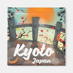 Kyoto Japan Reiseplakat Magnet