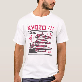 Kyoto Japan Traditioneller Tempel Urbaner Kunstent T-Shirt