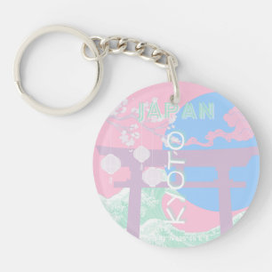 Kyoto Japan Travel Art, Pink Preppy Art