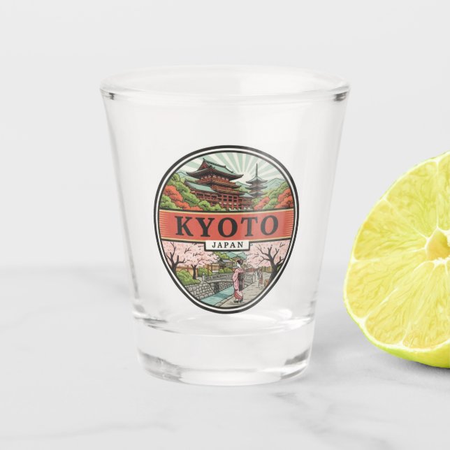 Kyoto Japan Travel Yasaka Shrine Schnapsglas (Vorderseite)