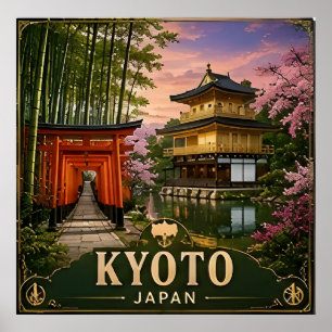 🧲 Kyoto Japan Urlaubserinnerung zum Aufbewahren � Poster