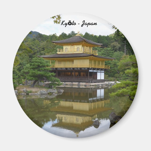 Kyōto Kyoto - Japan Goldener Pavillon Kinkaku-ji Magnet (Vorne)