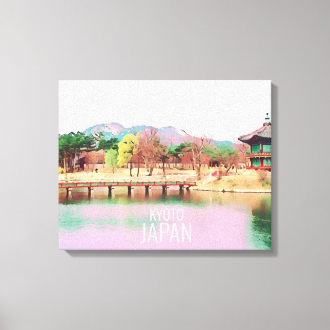 Kyoto-Landschaftsposter Japan Leinwanddruck (Vorderseite)