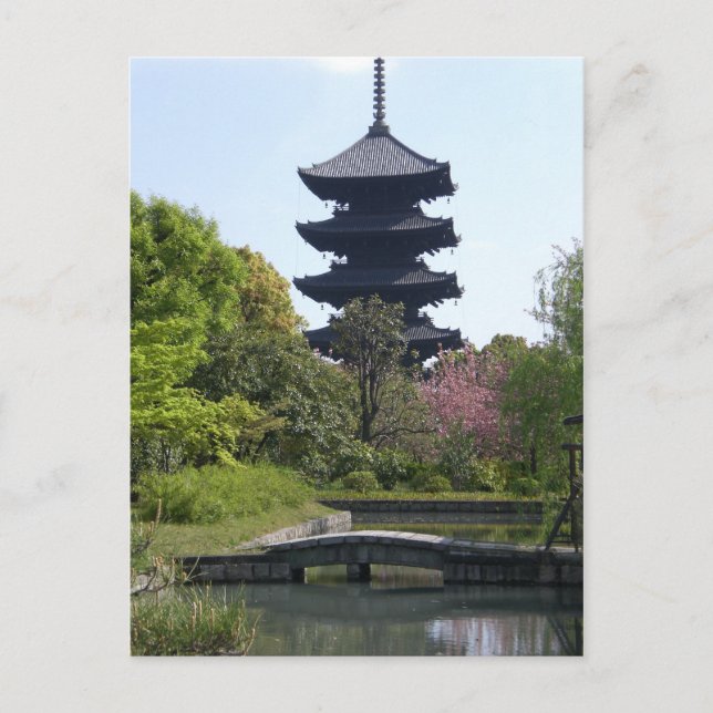 Kyoto Pagoda Postkarte (Vorderseite)