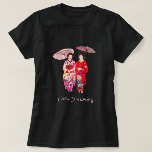 Kyōto träumt ein japanischer niedlicher Geisha K T-Shirt